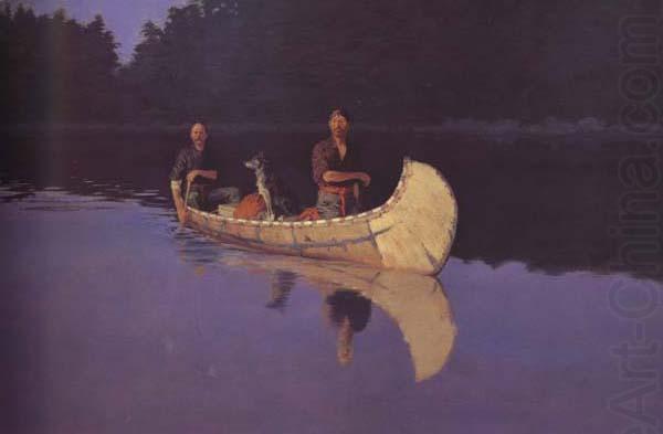 Evening on a Canadian Lake (mk43), Frederic Remington